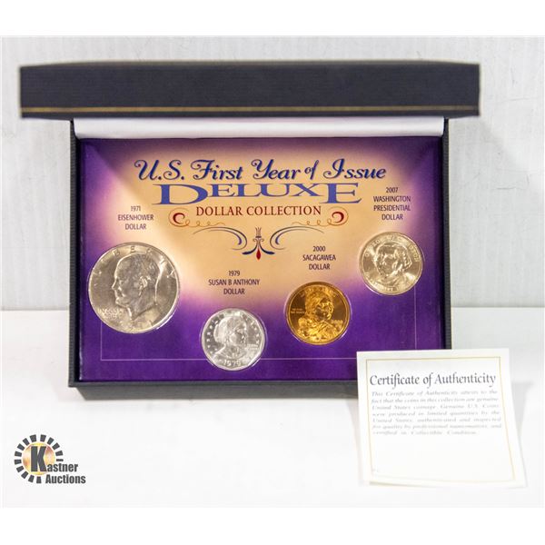 US FOUR $1 COINS FIRST YEARS OF ISSUE