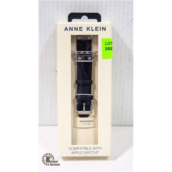 NEW ANNE KLEIN 42/44/45MM APPLE WATCH LEATHER