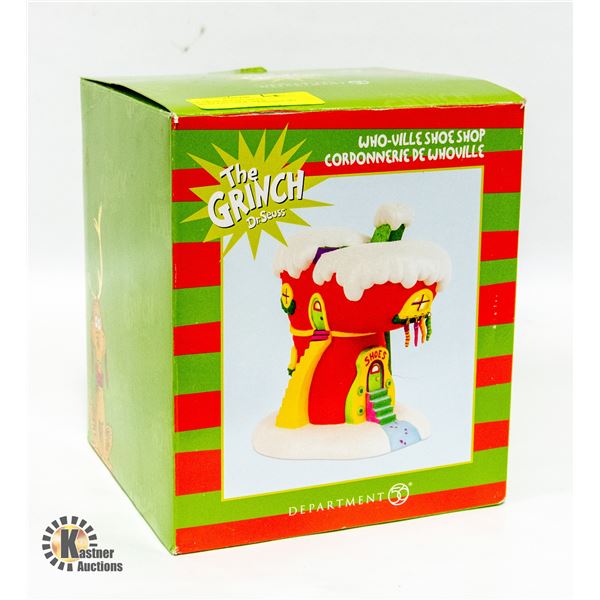 THE GRINCH WHO-VILLE PORCELAIN "SHOE SHOP"