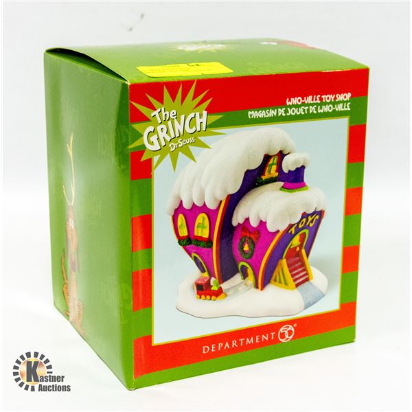 THE GRINCH WHO-VILLE PORCELAIN "TOY SHOP"