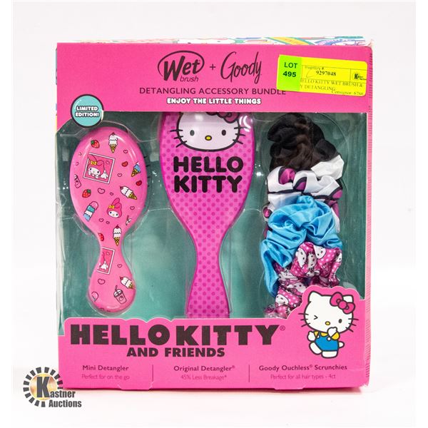 NEW HELLO KITTY WET BRUSH & GOODY DETANGLING