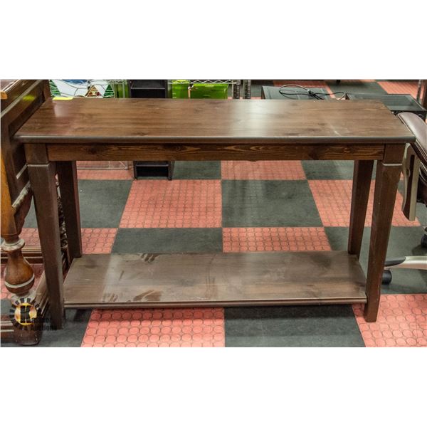 WOODEN HALLWAY TABLE 47" X 14" X 30"