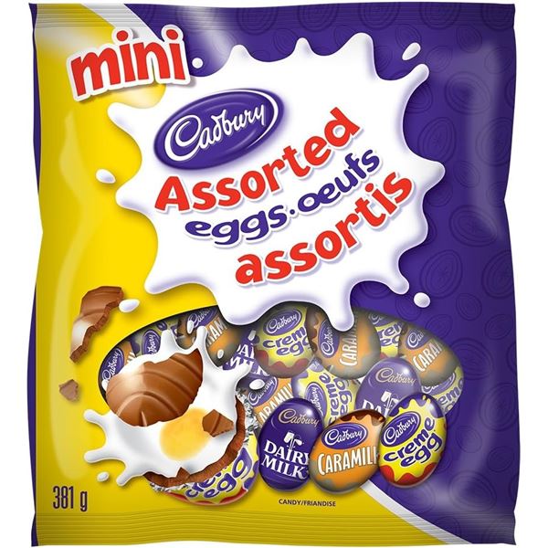 NEW 2 X 381G BAGS OF CADBURY MINI ASSORTED EGGS