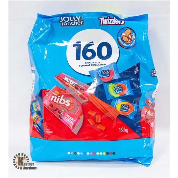 NEW BAG OF 160 SNACK SIZE TWIZZLER & JOLLY RANCHER