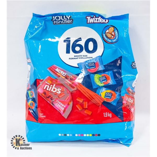 NEW BAG OF 160 SNACK SIZE TWIZZLER & JOLLY RANCHER