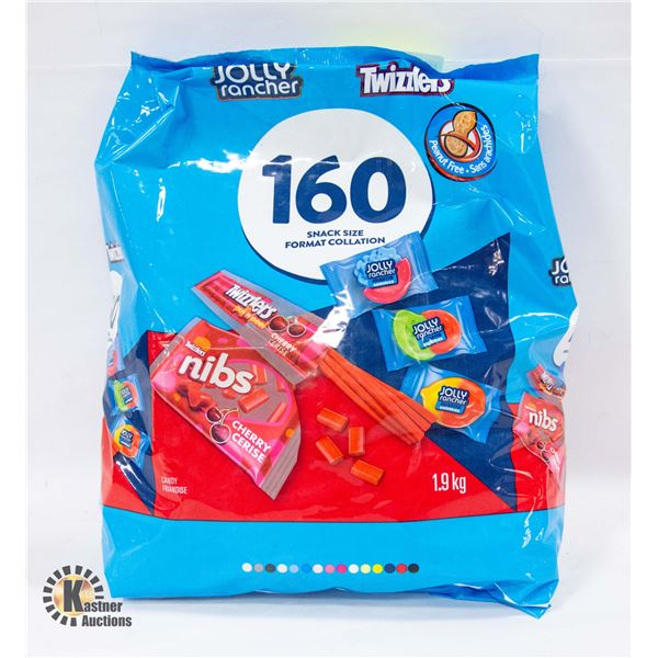 NEW BAG OF 160 SNACK SIZE TWIZZLER & JOLLY RANCHER