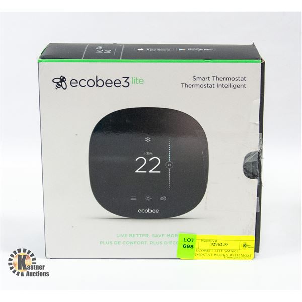 NEW ECOBEE3 LITE SMART THERMOSTAT WORKS WITH MOST