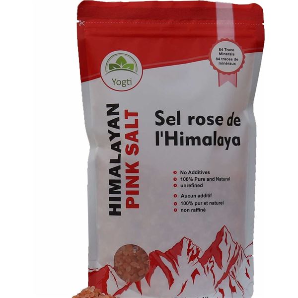 NEW 2LBS BAG OF YOGTI HIMALAYAN PINK SALT