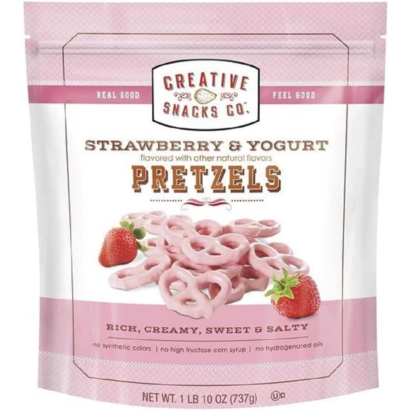 NEW BAG OF CREATIVE SNACKS STRAWBERRY & YOGURT