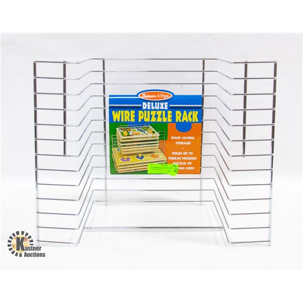 NEW MELISSA AND DOUG WIRE PUZZLE RACK
