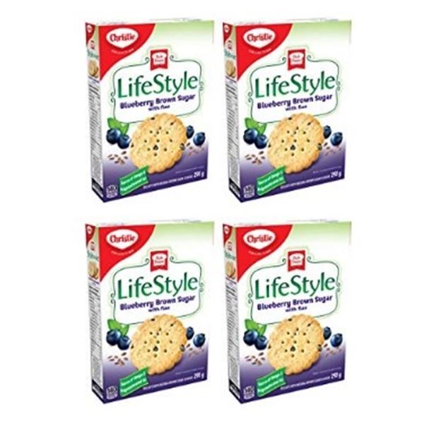 4 BOXES OF PEEK FREANS LIFESTYLE BLUEBERRY BROWN
