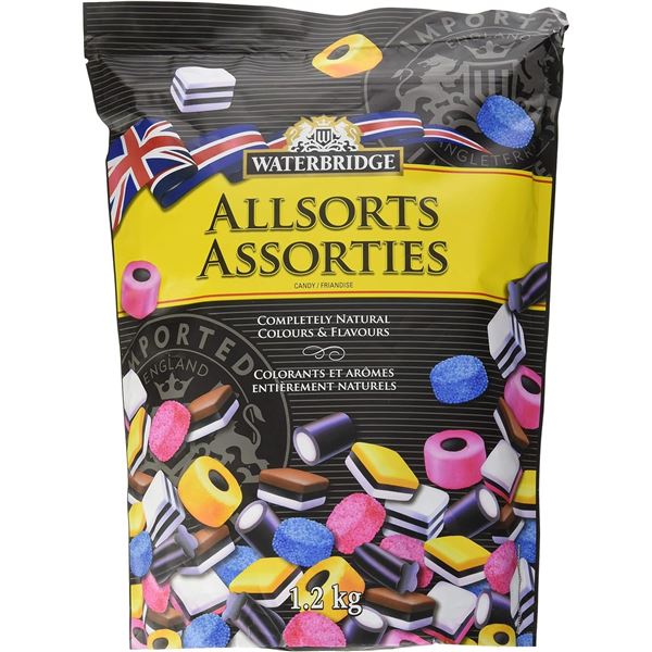 NEW BAG OF WATERBRIDGE ALLSORTS CANDY 1.2KG