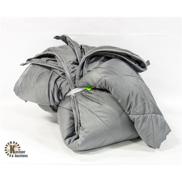 NEW UNPACKED 80"X87" 25LBS WEIGHTED BLANKET