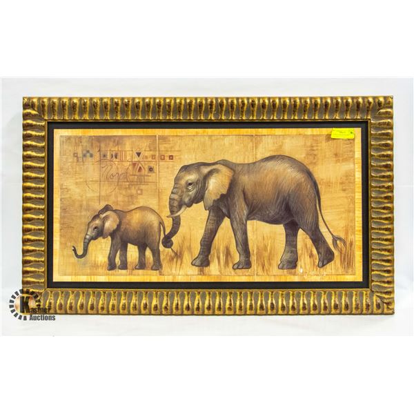 ELEPHANT ART BY ELAINE VOLLHERBST 38" X 22"