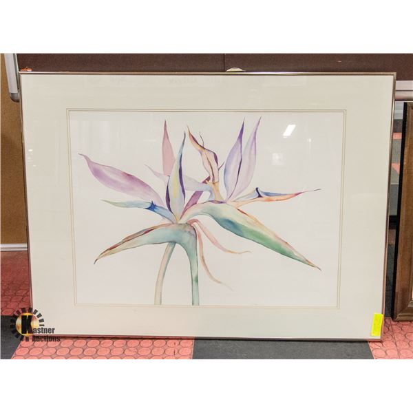 FRAMED FLORAL WATER COLOR