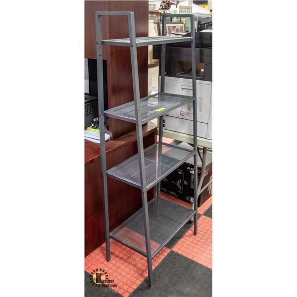 IKEA "LERBERG" METAL SHELVING UNIT 58" X 24" X 13"