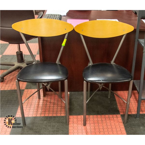 2 FUNKY KITCHEN CHAIRS