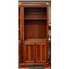 Image 1 : WOOD 3 SHELF 2 DOOR BOOKSHELF 30" X 18" X 75"