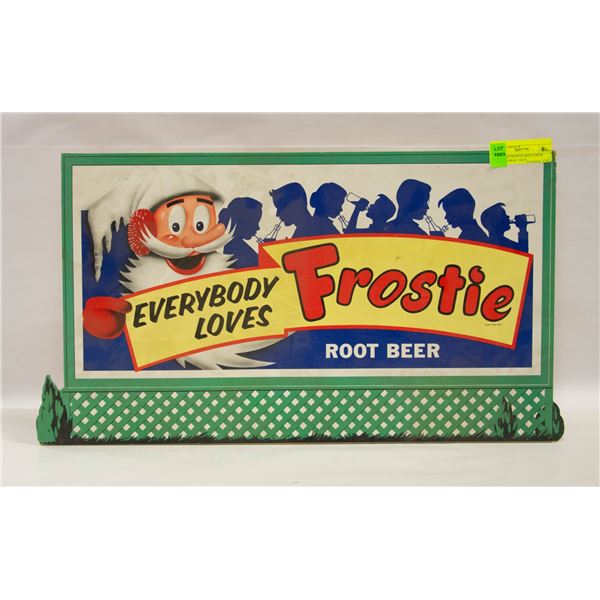 ANTIQUE FROSTIE ROOT BEER ADVERTISING  SIGN