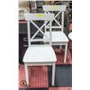 Image 1 : PAIR OF WHITE IKEA INGOLF DINING CHAIRS