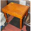 Image 1 : WOODEN SIDE TABLE H-23" W-17.5" L-24"