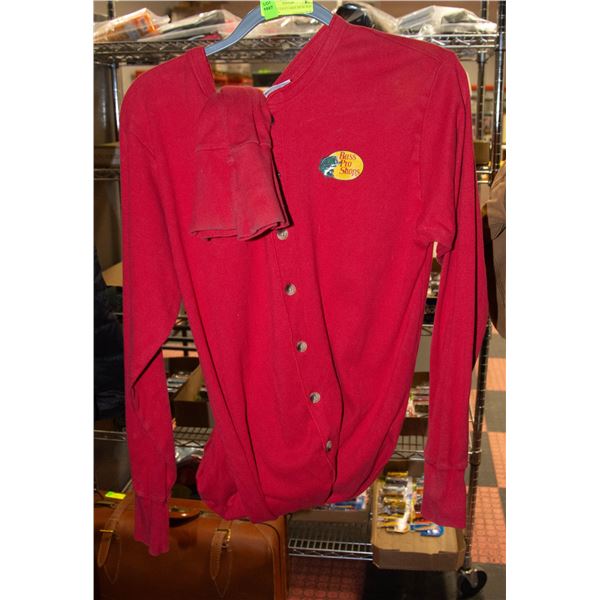 BASS PRO SHOP LARGE MENS RED ONE PIECE
