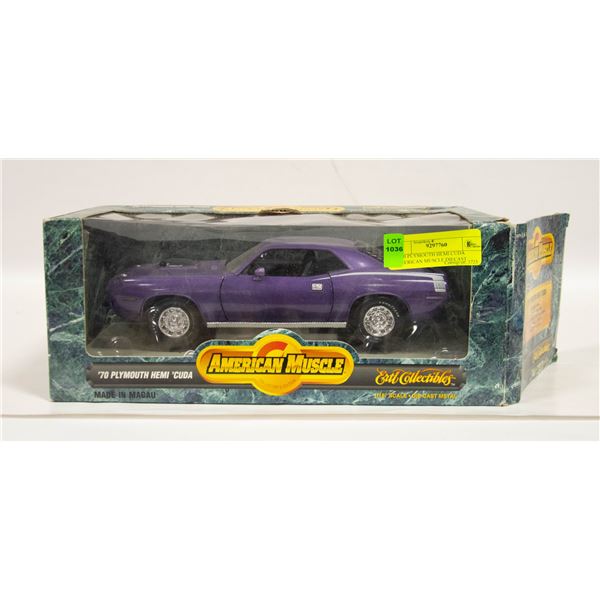 1970 PLYMOUTH HEMI CUDA AMERICAN MUSCLE DIECAST