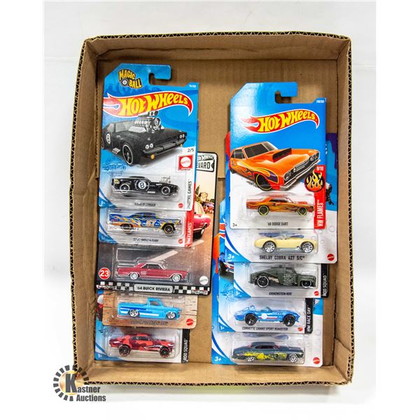 BOX WITH 10 NEW COLLECTIBLE HOTWHEEL