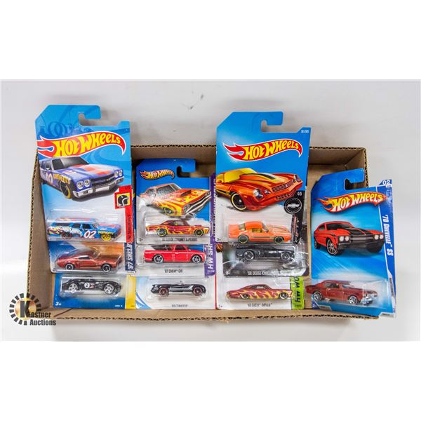 BOX WITH 10 NEW COLLECTIBLE HOTWHEEL