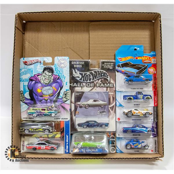 BOX WITH 10 NEW COLLECTIBLE HOTWHEEL