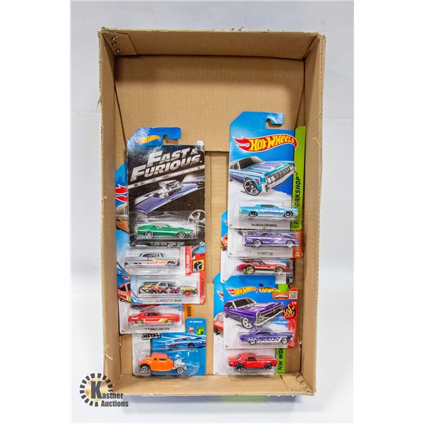 BOX WITH 10 NEW COLLECTIBLE HOTWHEEL