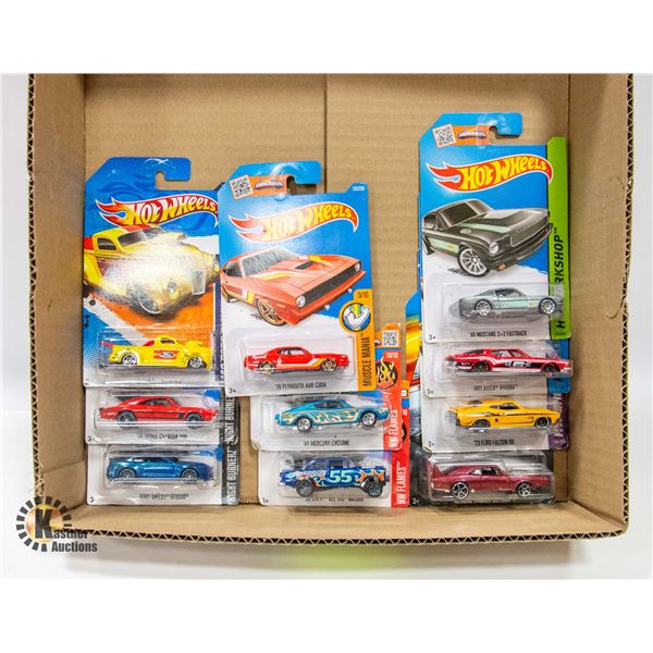 BOX WITH 10 NEW COLLECTIBLE HOTWHEEL
