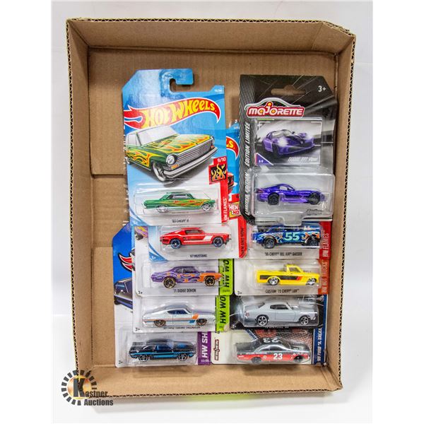 BOX WITH 10 NEW COLLECTIBLE HOTWHEEL