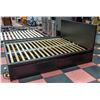 Image 2 : IKEA "MALM" QUEEN SIZE BED FRAME W/UNDER STORAGE