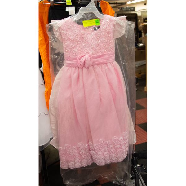 PAIR OF NEW GIRLS SIZE 4 DRESSES (2 DESIGNS)