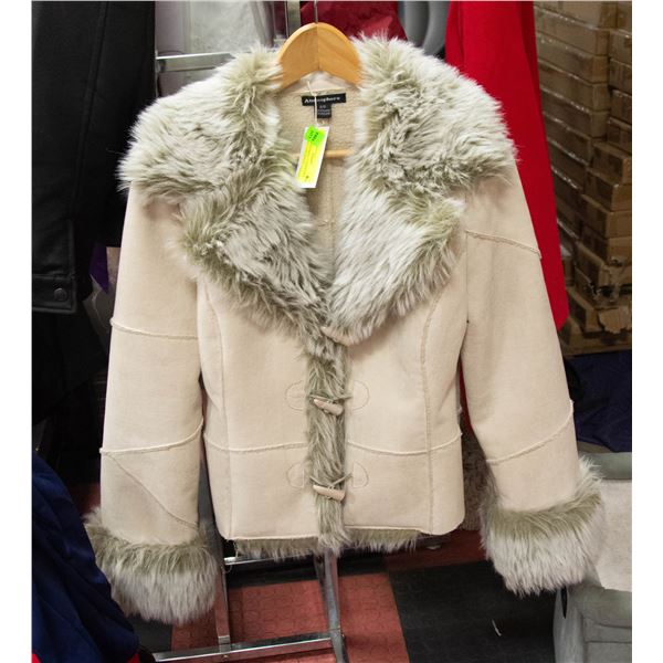 WOMENS BEIGE ATMOSPHERE JACKET SIZE SMALL