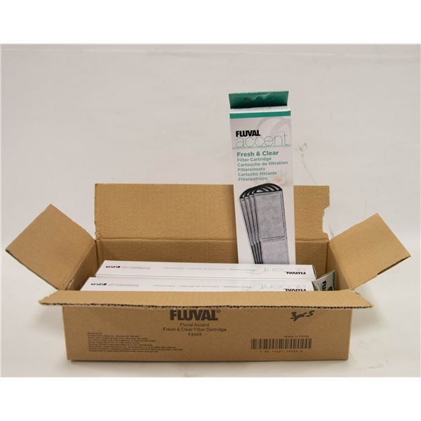 PACK OF 4 FLUVAL ACCENT FRESH AND CLEAR FILTER
