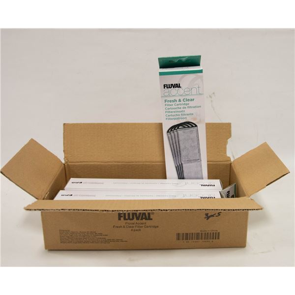 PACK OF 4 FLUVAL ACCENT FRESH AND CLEAR FILTER