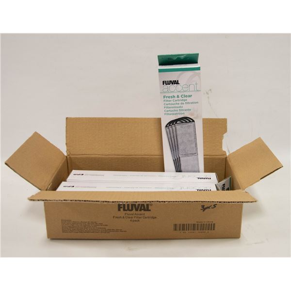 PACK OF 4 FLUVAL ACCENT FRESH AND CLEAN FILTER