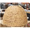 Image 1 : LARGE WICKER DOME LIGHT FIXTURE