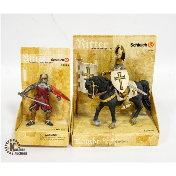 NEW (2) SCHLEICH RITTER STANDARD