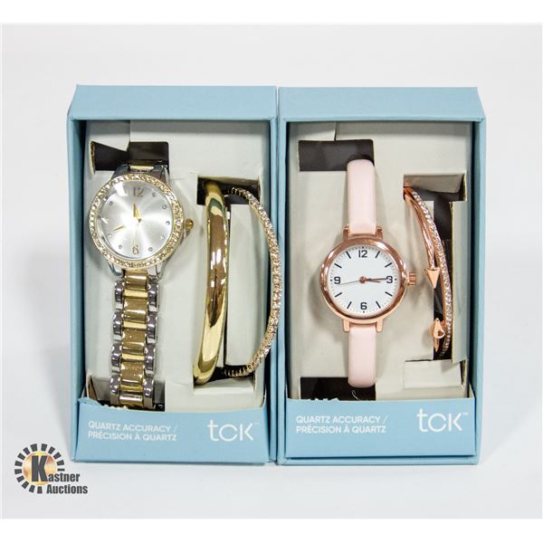 NEW (2) TCK WOMENS QUARTZ