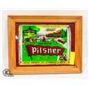 Image 1 : VINTAGE FRAMED PILSNER BEER