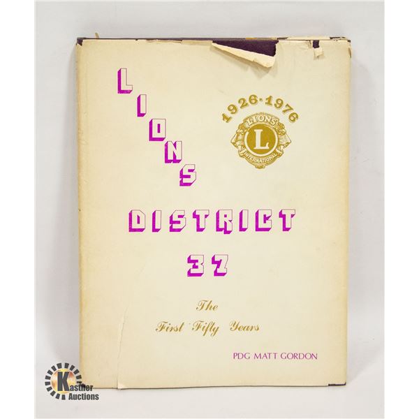 VINTAGE 1926-1976 LIONS DISTRICT