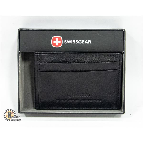 NEW SWISSGEAR LEATHER CREDIT CARD WALLET