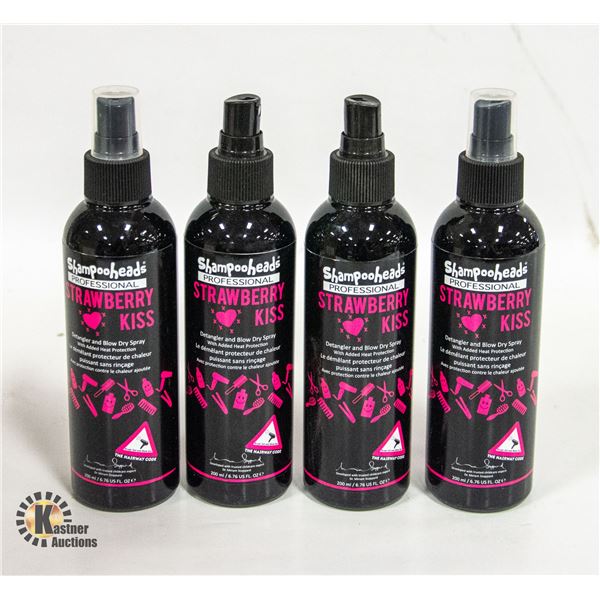4 BOTTLES PROFESSIONAL STRAWBERRY KISS DETANGLER