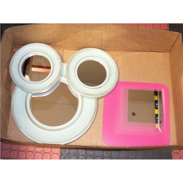 4 ESTATE MULTI-COLOURED MIRRORS