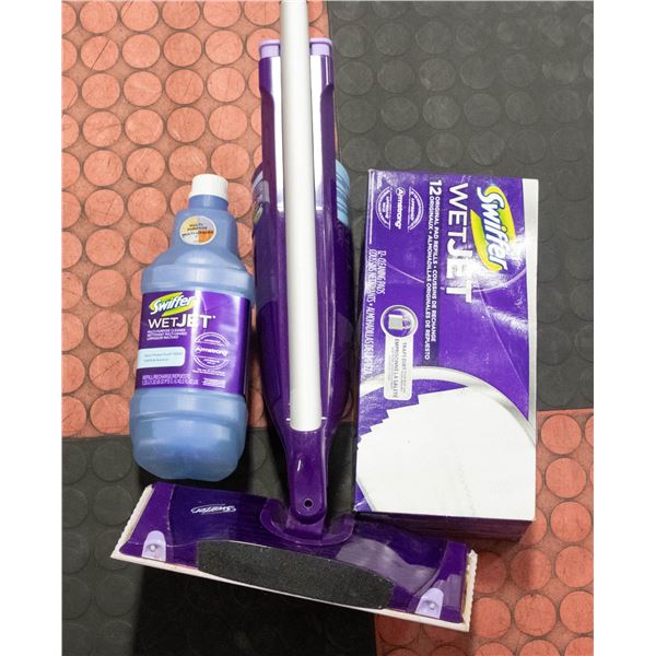 SWIFFER WET JET MOP WITH REFILL PADS/CLEANER