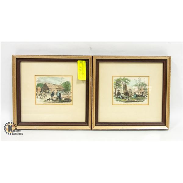 LOT OF 5 FRAMED WALL HANGINGS