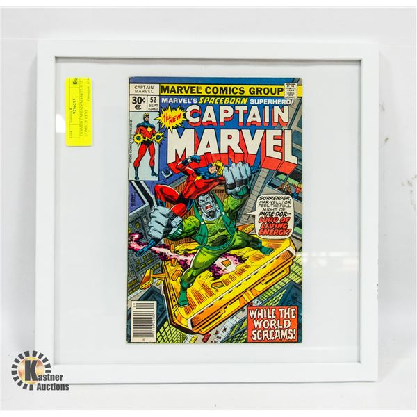 FRAMED CAPTAIN MARVEL #52 COMIC 30 CENT